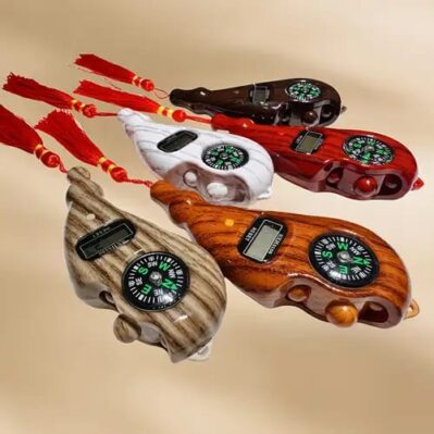 Digital Tally Counter with Compass – Handheld Tasbeeh Counter, LED Display, Wood Finish